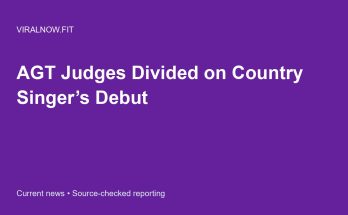 AGT Judges Divided on Country Singer’s Debut