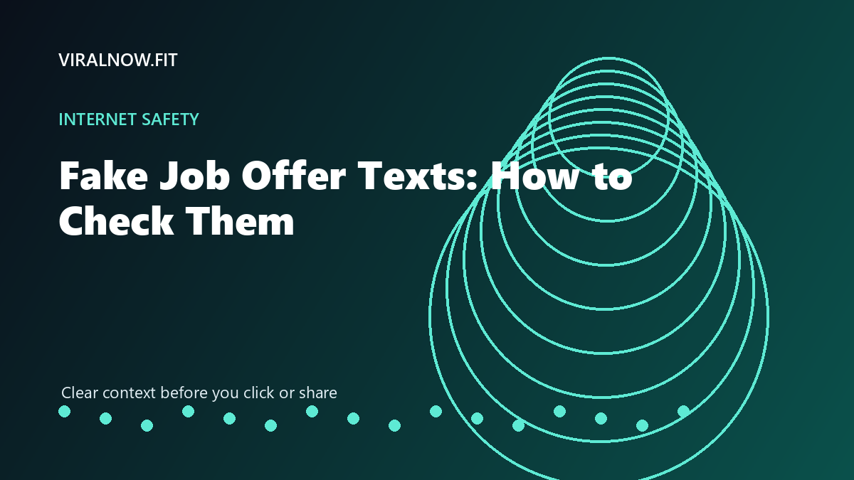 Fake Job Offer Texts: How to Check Them